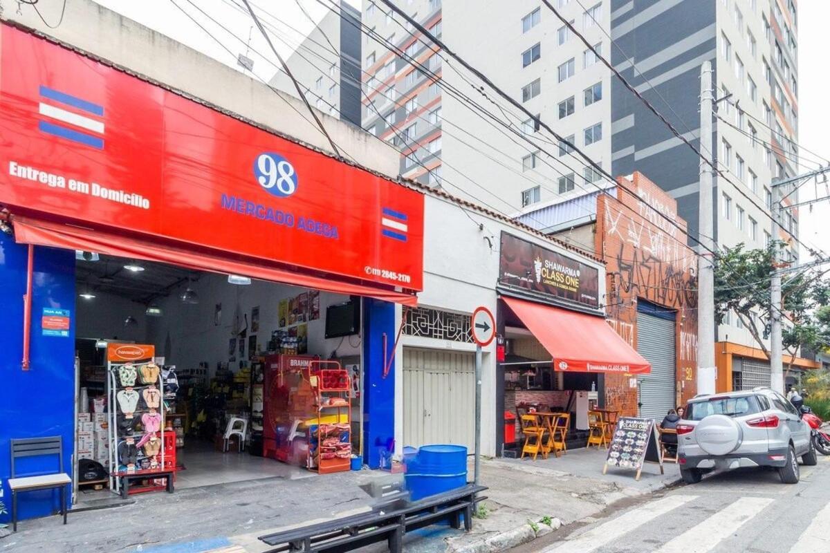 Aconchegante Studio No Bras Com Piscina/Metro Bras Sao Paulo Exterior foto